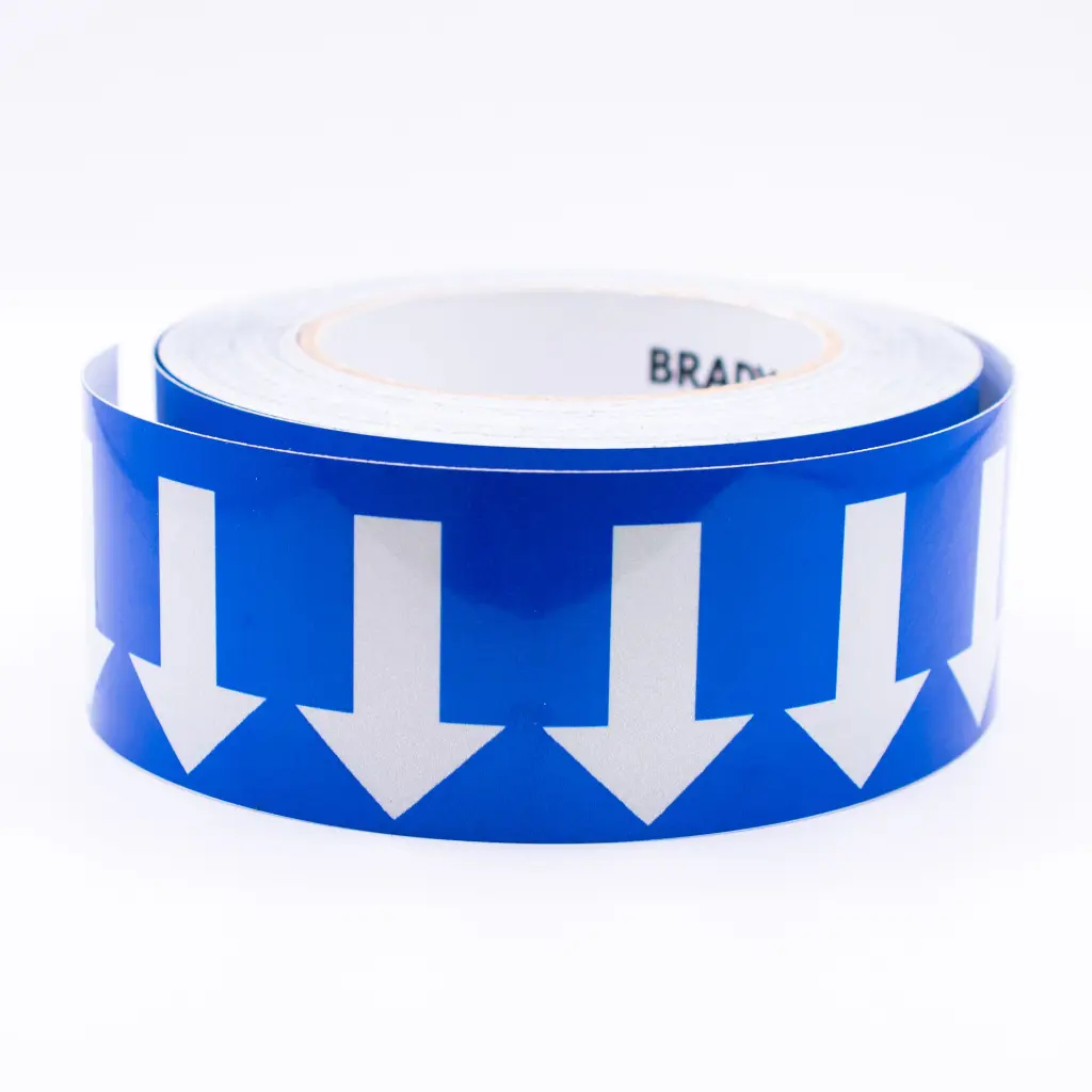 cinta brady de flecha color azul de 2 pulgada