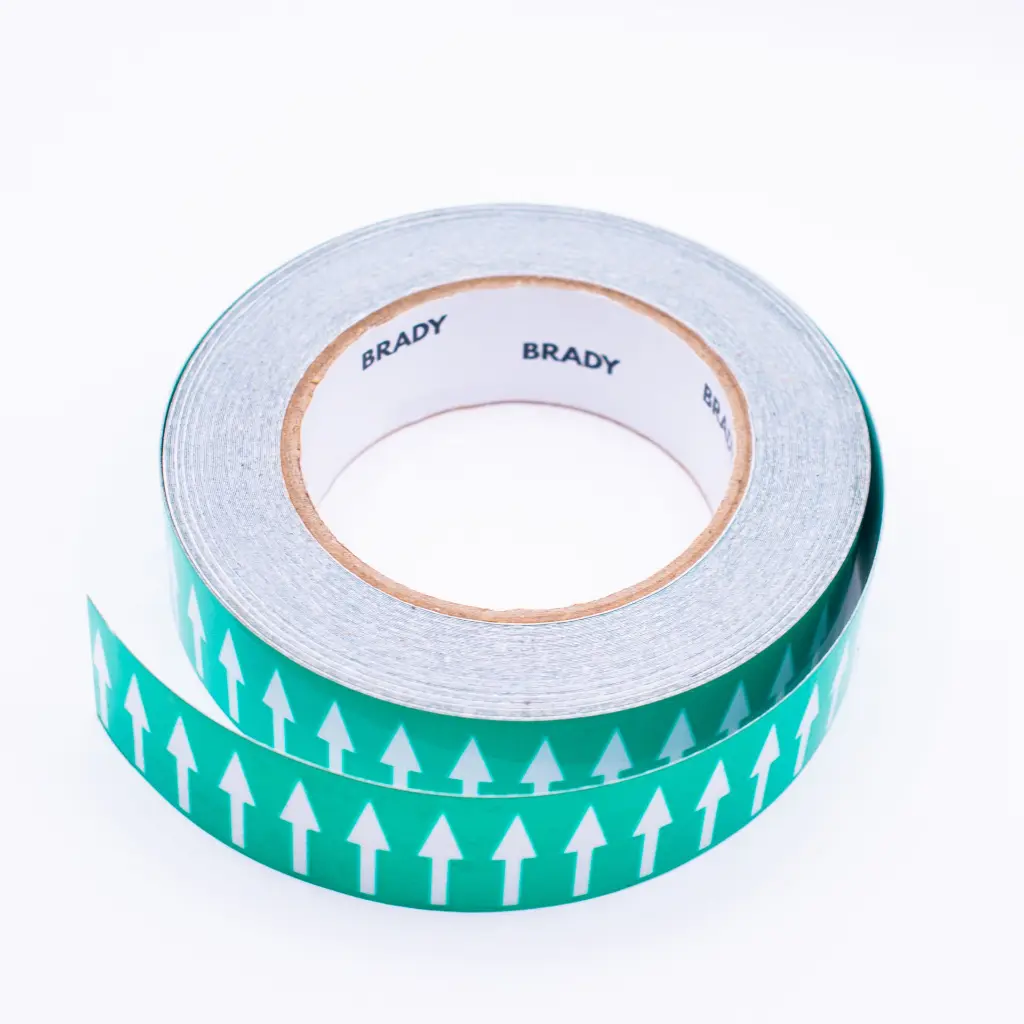 cinta brady de flecha color verde de 1 pulgada