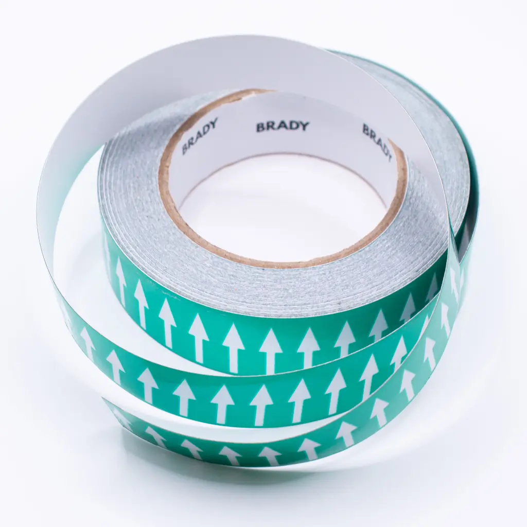 cinta brady de flecha color verde de 1 pulgada
