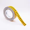 cinta brady de flecha color amarillo de 1 pulgada