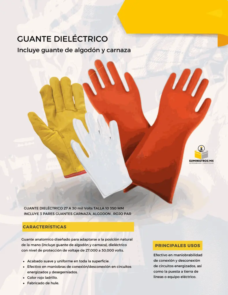 guantes-dielectrico-alta tension-electricistas- tipo 0