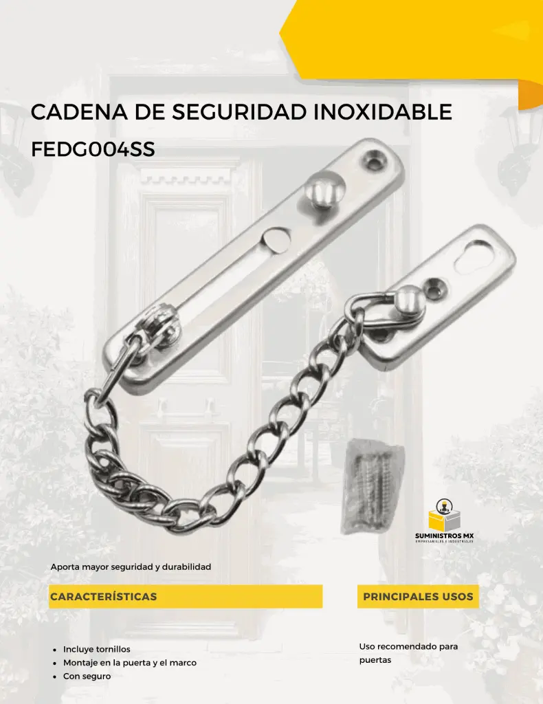 pasador de cadena acero inoxidable