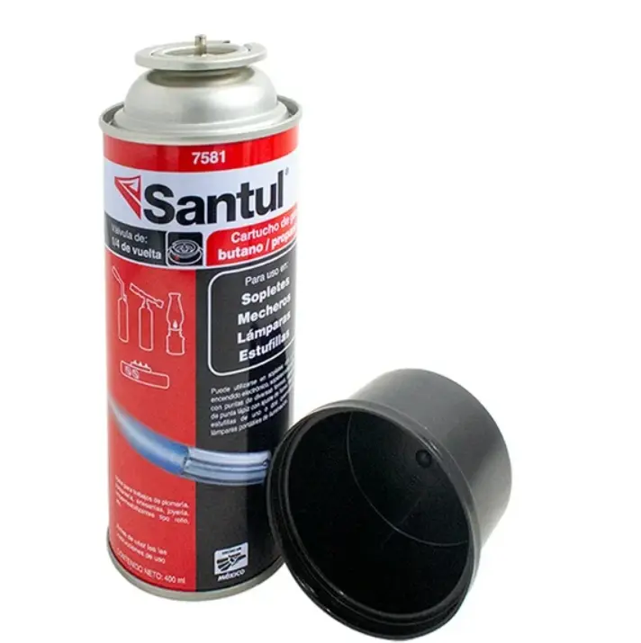 Cartucho gas butano 1/4 devuel Santul
