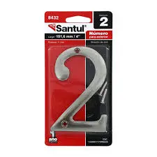 Número  2  para exterior 4  de Santul