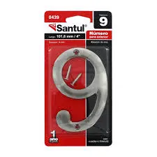 Número  9  para exterior 4  de Santul