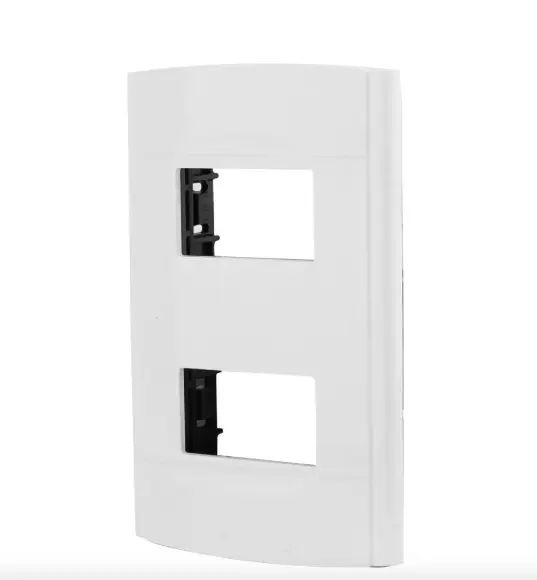 Placa doble Roma plástico Sanelec