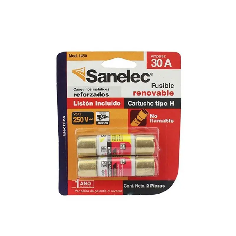 Fusible 30 a reforzado jgo 2 Sanelec