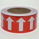 91422 CINTA DE FLECHAS BRADY ROJO/BLANCO 2" 50MM X 20 MTS