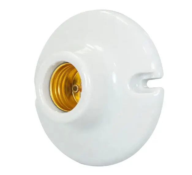 SOCKET DE PORCELANA REDONDO 3.5" LATON 2331