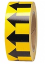 91420 CINTA DE FLECHAS BRADY AMARILLO/NEGRO 2" X 20 MTS