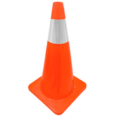 FESR1028-N70 CONO NARANJA 100% DE PVC  DE 70  CM CON 2 REFLEJANTES