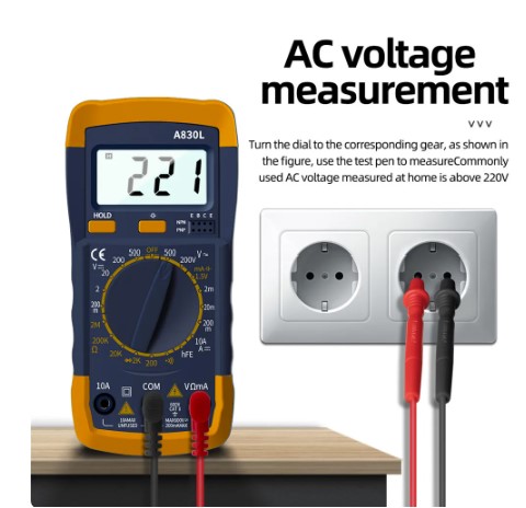 MULTIMETRO DIGITAL LCD A830L