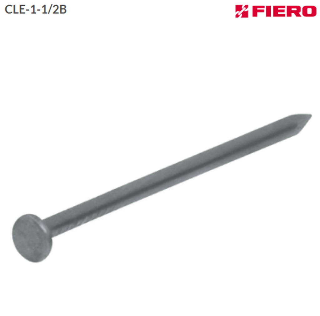 Bolsa  1/4 kg de clavo estándar 1-1/2' con cabeza, Fiero cle-1-1/2b