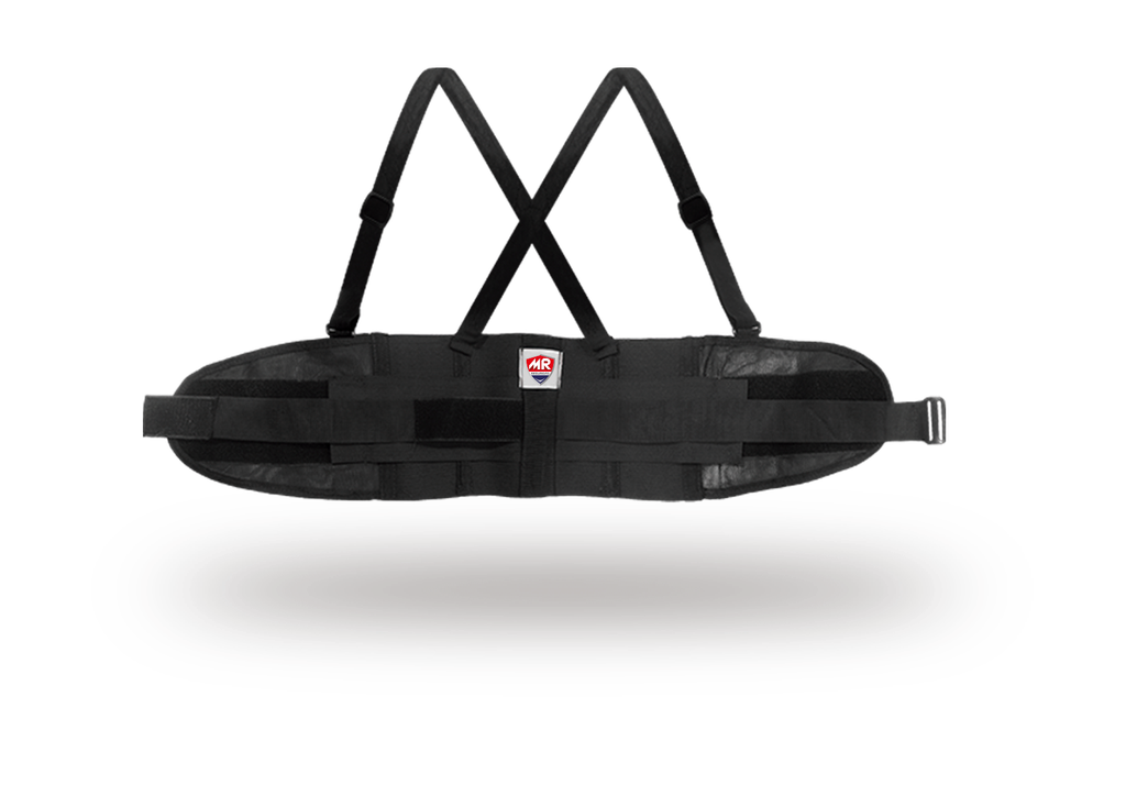 FAJA ELASTICA  NEGRA  AJUSTE VENTILADO 3 CINTO (TALLA CH) MARCA MR