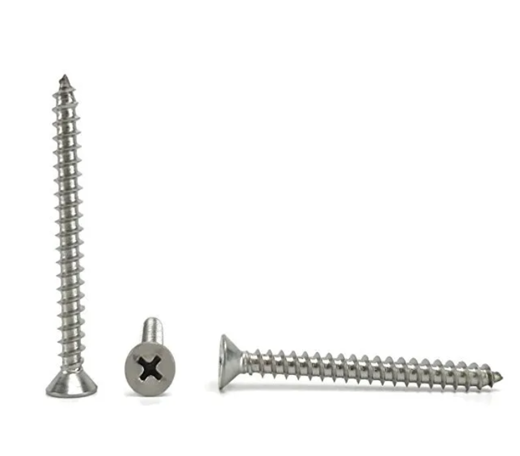 0719-10-371-4 FS0719-10-371-4  PIJA CABEZA/PLANA INOX 10X2