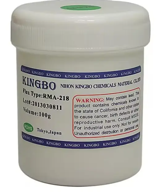 RMA-218 Kingbo 100 grs pasta para soldar reballing  BGA cobre,latón,plata, celulares