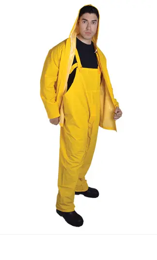 JUEGO IMPERMEABLE DOS PIEZAS DE POLIESTER Y PVC