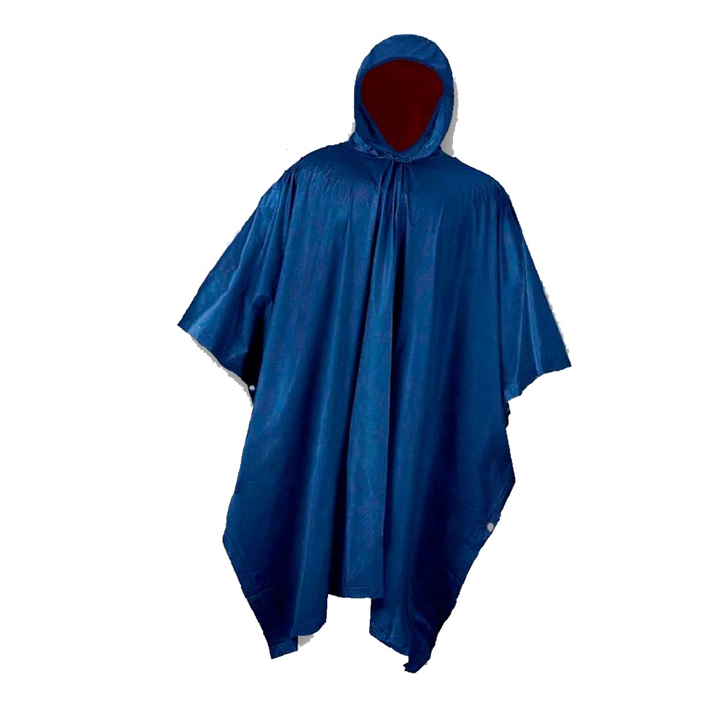 IMPERMEABLE AZUL TIPO PONCHO (CAPAMANGA) S/R NACIONAL (TALLAS M, L, XL Y 2XL) MARCA MR