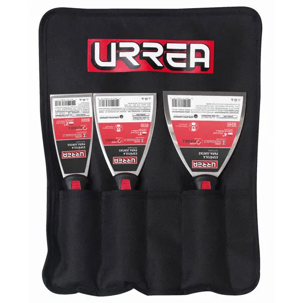 6500X JUEGO DE 3 ESPATULAS FLEXIBLES DE ACERO INOXIDABLE URREA    