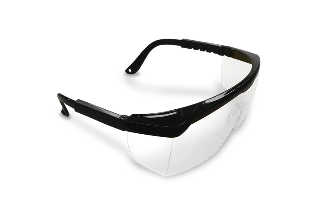 Lente Titanium armazon negro mica clara antiempaño  lpvcny