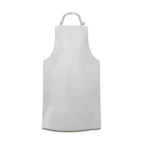 MANDIL DE PVC BLANCO .20MM  UNITALLA MARCA MR 90cm X1.20  