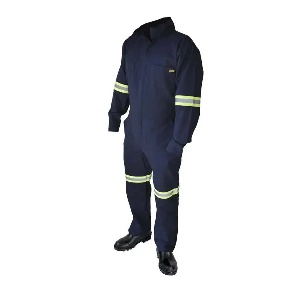 OVE100RA GDE OVEROL 100% AZUL CON REFLEJANTE GDE LICA