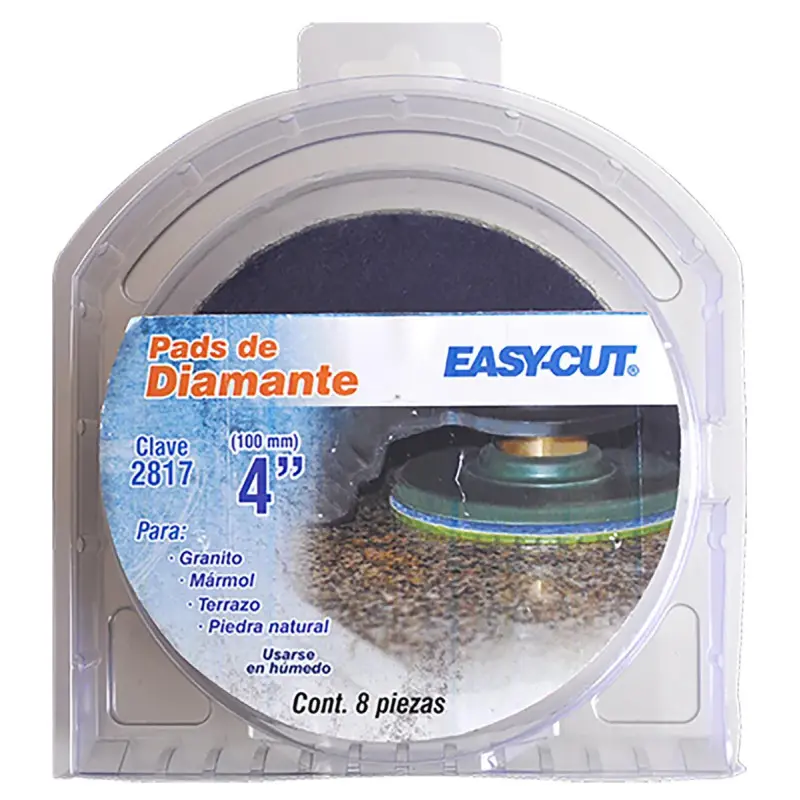190-2873 2873 PAD DE DIAMANTE CON VELCRO DPV 4" G-400      AUSTROMEX