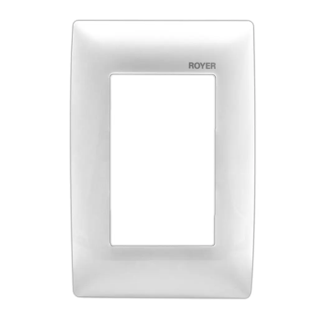 PLACA 3 MODULOS (O PARA CONTACTO DUPLEX) BLANCO 100 ROYER-SIENA
