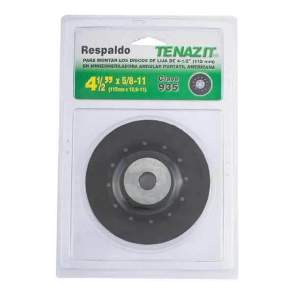 190-935 935 RESPALDO DE PLAST P/LIJA DE DISCO 4 1/2"X5/8-11 P/MAQ AUSTROMEX