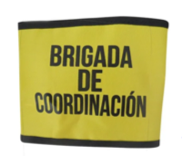 Brazalete brigadista amarillo coordinación