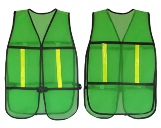 Fechmrbs chaleco de malla c/reflejante broche verde Samsonite