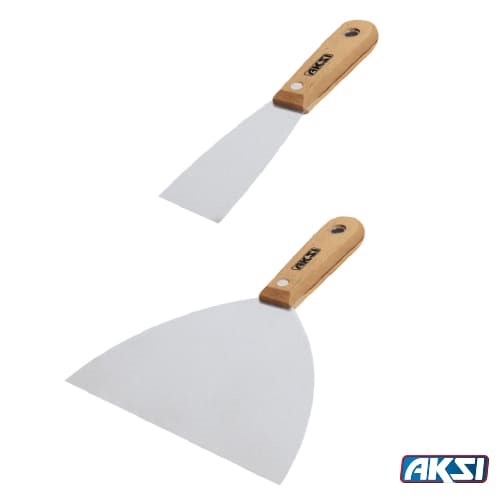 Espatula flexible mango de madera 6" Aksi