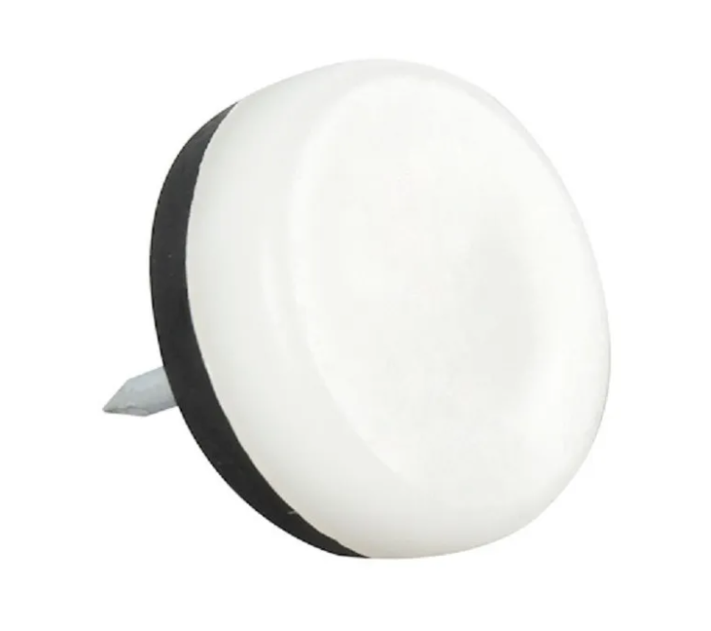 REGATON TIPO CLAVO 3/4 BLANCO Y NEGRO