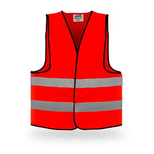 Chaleco brigadier alta visibilidad rojo xg