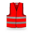 Chaleco brigadier alta visibilidad rojo xg