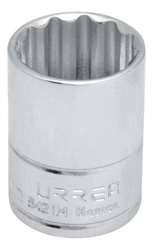 Dado métrico cuadro de 1/2", 12 puntas, 19 mm Urrea
