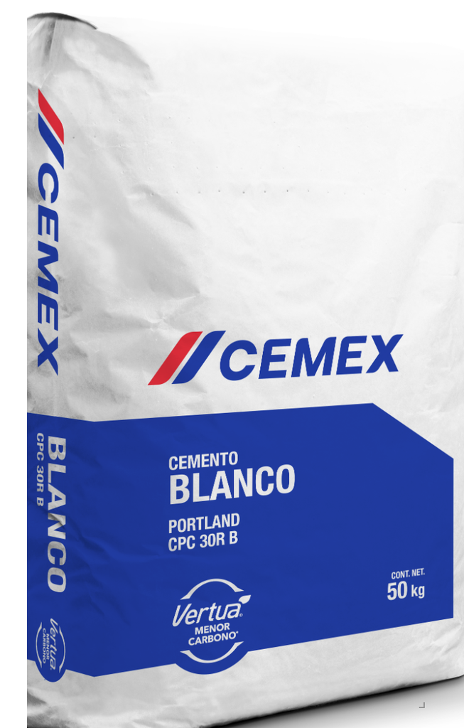 Cemento blanco saco (25 kilos) Cemex