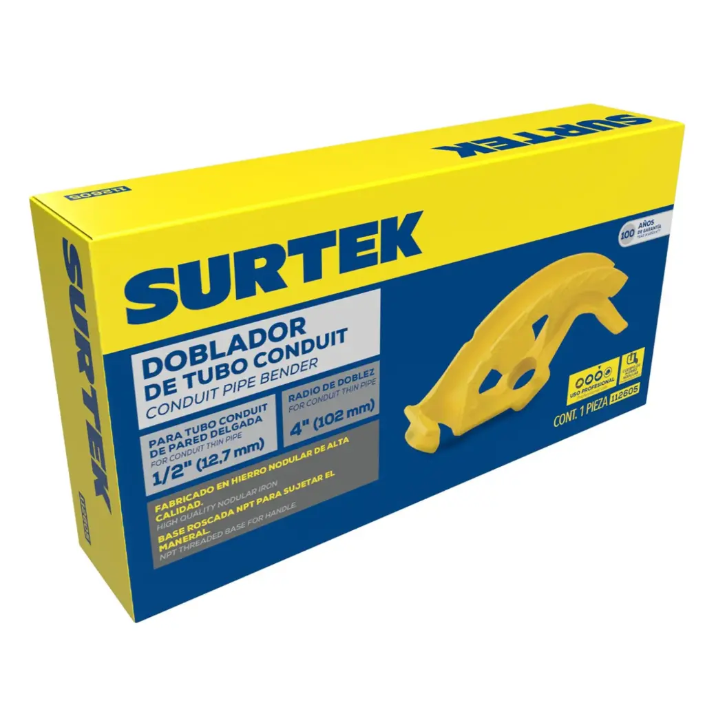 112605 Doblador tubo condu 1/2" Surtek