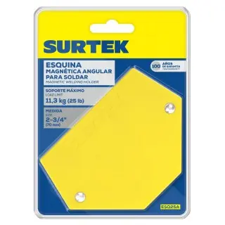 Esquina magnética para soldar multiangular 2-3/4", 25 lb Surtek