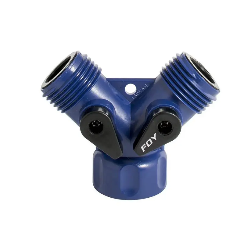 VALY01P Adaptador para manguera de riego en "Y" de plástico 11 x 7cm Foy