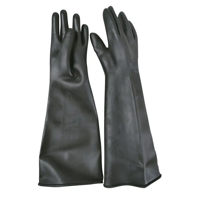 137398 Guantes latex u/ind M largo uso quimicos