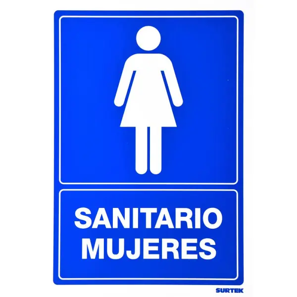 Señal "sanitario mujeres" Surtek