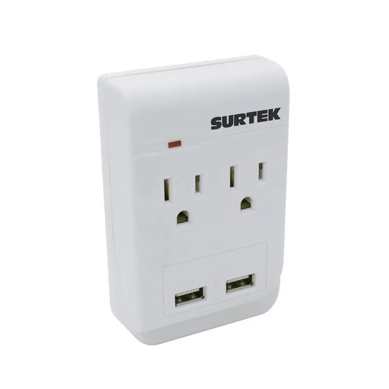 136205 Multicontacto barra 2ent-2USB Surtek