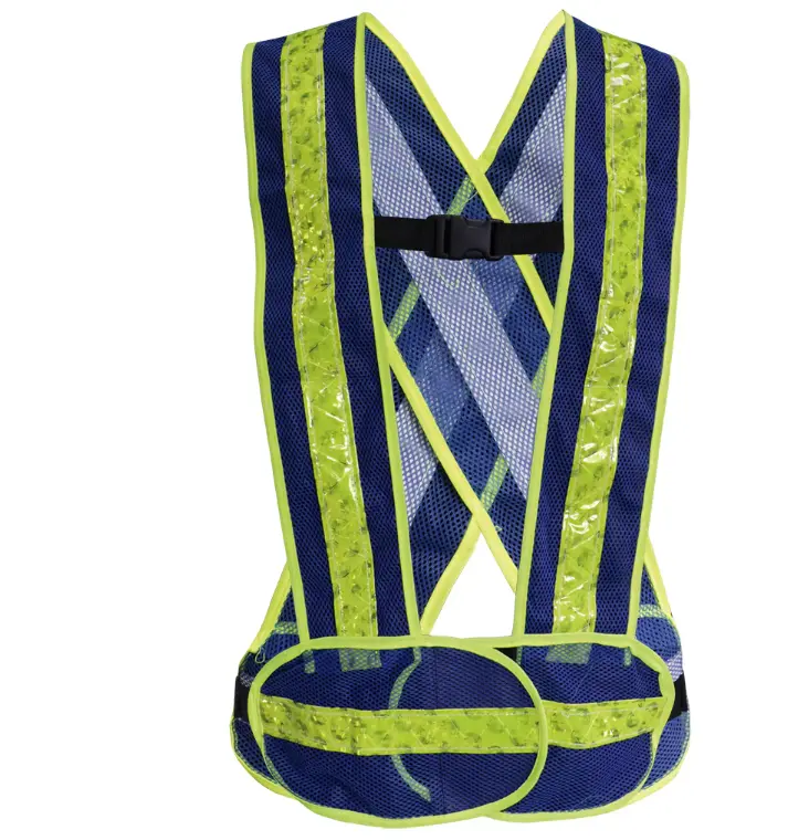 CHALECO CARRILLERO C/BROCHE REFLEJ/AMARILLO CON AZUL JYRSA