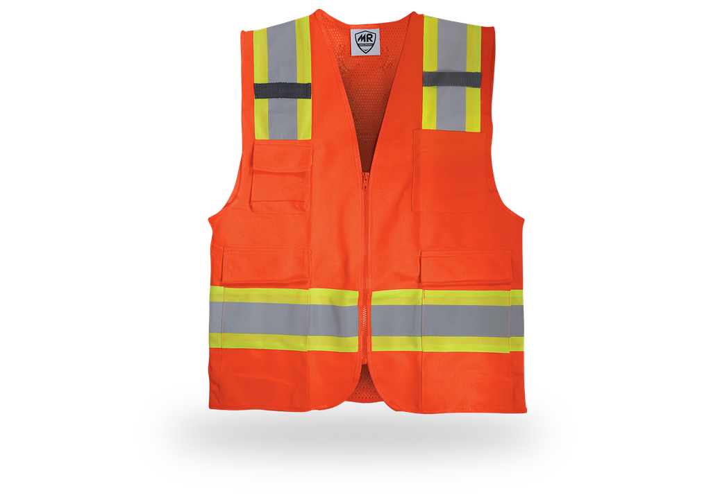 FESR1035 CHALECO SUPER RESCATISTA NARANJA- AMARILLO  (poli + jersey) (TALLA M Y XL) MARCA MR