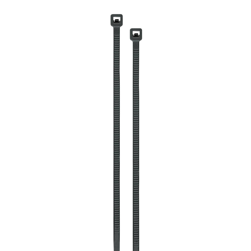 Cinchos de plástico negro 8" 200x3.6 mm bolsa 100 piezas