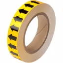 91424-1 CINTA DE FLECHAS AMARILLO CON NEGRO 1"  25MM X20 MTS TIPO BRADY