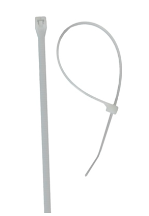 WL8025 CINCHOS SUJETACABLE 18"  45CM  NATURAL C/100   DOGOTULS