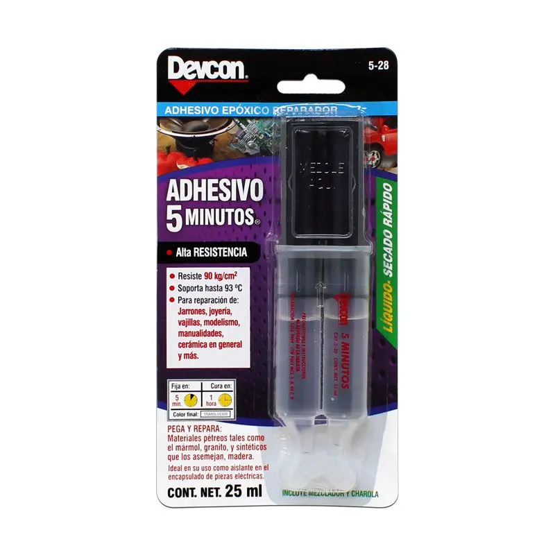 Adhesivo jeringa 5 minutos (5-28) Devcon