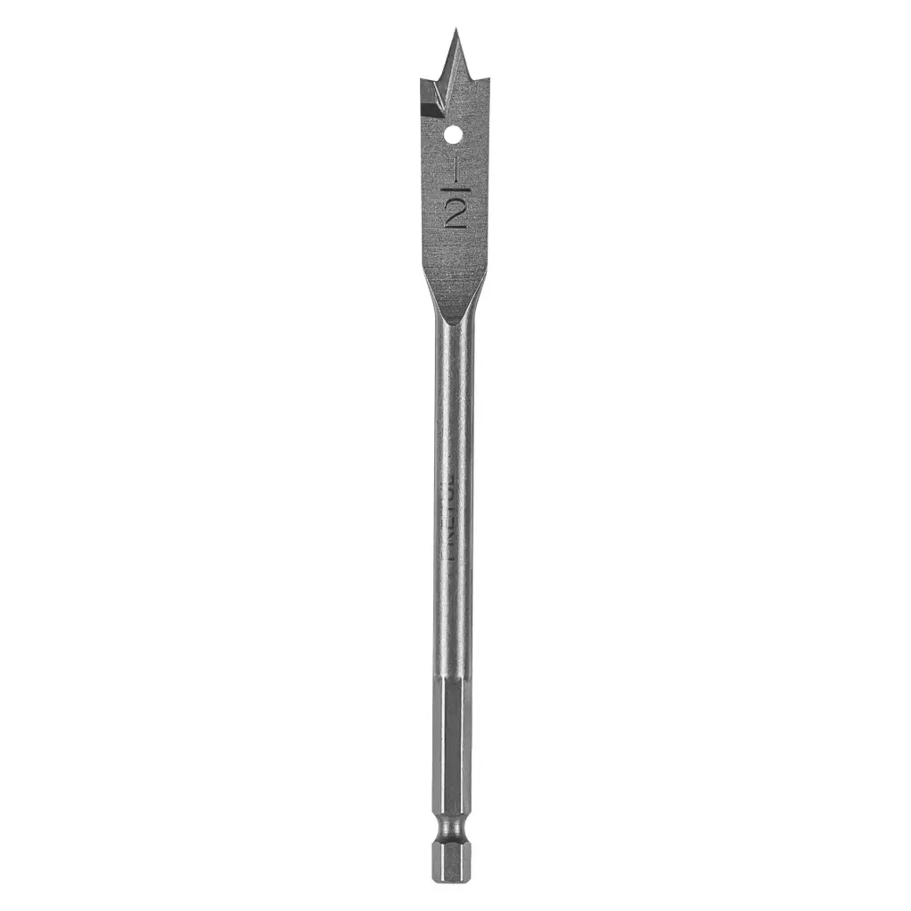 Broca plana de manita 1/2' para madera, Pretul bpp-1/2